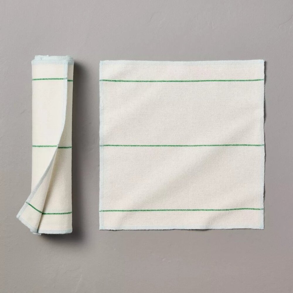 6pk‎ Checkered Stripe Reusable Cloth Towels - Hearth & Hand Magnolia, Target